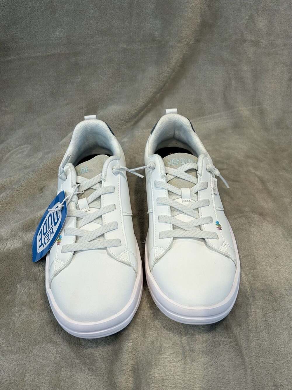Hey Dude Girls Youth Karina Duo Y Classic White Athletic Shoes